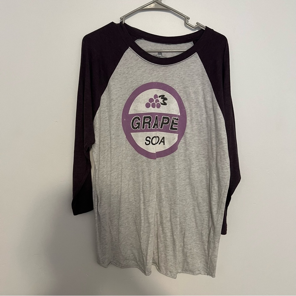 Disney’s UP Grape soda pin 3/4 sleeve tee